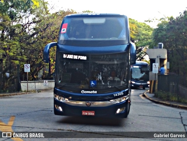 Viação Cometa 14305 na cidade de São Paulo, São Paulo, Brasil, por Gabriel Garves. Número da foto: #9329810.