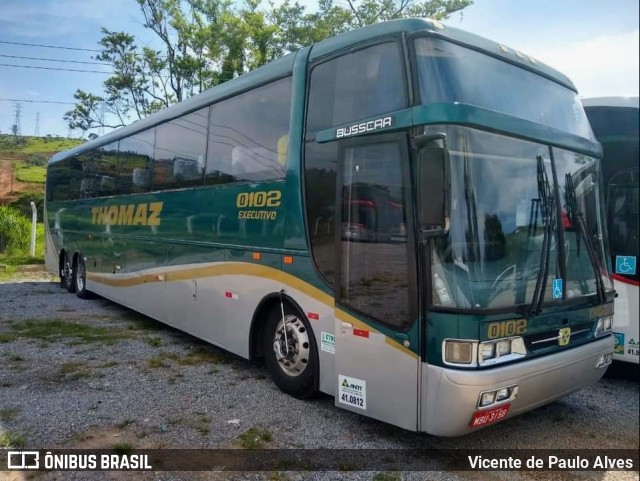 Transportes Thomaz 0102 na cidade de Aparecida, São Paulo, Brasil, por Vicente de Paulo Alves. ID da foto: 9329075.