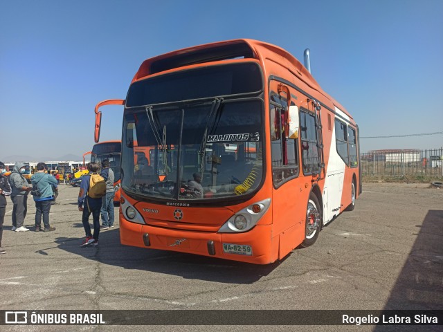 Ônibus Particulares WA8259 na cidade de Santiago, Santiago, Metropolitana de Santiago, Chile, por Rogelio Labra Silva. Número da foto: #9331252.