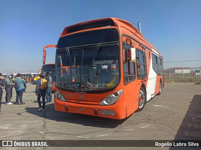 Ônibus Particulares WA8259 na cidade de Santiago, Santiago, Metropolitana de Santiago, Chile, por Rogelio Labra Silva. ID da foto: 9331252.