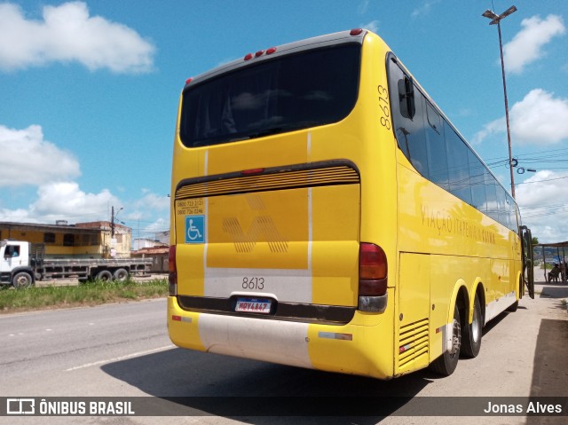 Viação Itapemirim 8613 na cidade de Goiana, Pernambuco, Brasil, por Jonas Alves. ID da foto: 9328755.