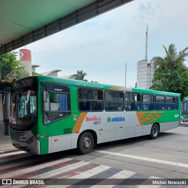 BBTT - Benfica Barueri Transporte e Turismo 00691 na cidade de Jandira, São Paulo, Brasil, por Michel Nowacki. Número da foto: #9331183.