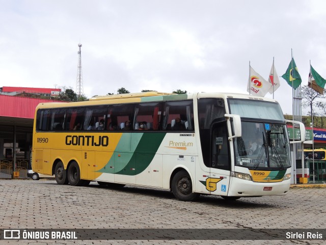 Empresa Gontijo de Transportes 11990 na cidade de João Monlevade, Minas Gerais, Brasil, por Sirlei Reis. ID da foto: 9387317.