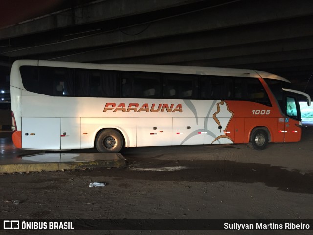 Viação Paraúna 1005 na cidade de Anápolis, Goiás, Brasil, por Sullyvan Martins Ribeiro. ID da foto: 9388554.