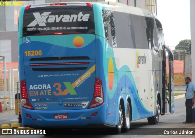 Viação Xavante 18200 na cidade de Goiânia, Goiás, Brasil, por Carlos Júnior. Número da foto: #9388113.