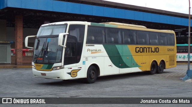 Empresa Gontijo de Transportes 12600 na cidade de Coronel Fabriciano, Minas Gerais, Brasil, por Jonatas Costa da Mata. ID da foto: 9387286.