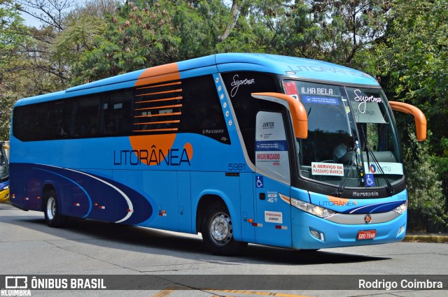 Litorânea Transportes Coletivos 5981 na cidade de São Paulo, São Paulo, Brasil, por Rodrigo Coimbra. ID da foto: 9388794.