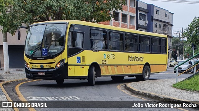 Viação Elite 2281 na cidade de Volta Redonda, Rio de Janeiro, Brasil, por João Victor Rodrigues Rocha. Número da foto: #9387847.