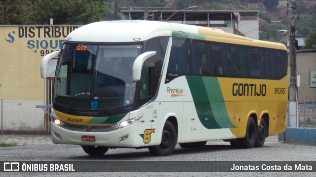 Empresa Gontijo de Transportes 16065 na cidade de Coronel Fabriciano, Minas Gerais, Brasil, por Jonatas Costa da Mata. ID da foto: 9387379.