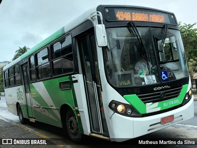 Viação Elite RJ 176.039 na cidade de Volta Redonda, Rio de Janeiro, Brasil, por Matheus Martins da Silva. Número da foto: #9387989.