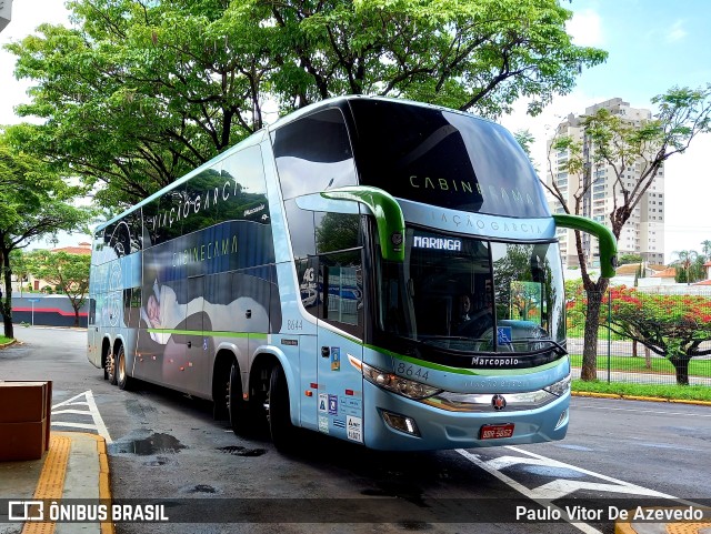 Viação Garcia 8644 na cidade de Franca, São Paulo, Brasil, por Paulo Vitor De Azevedo. ID da foto: 9387597.