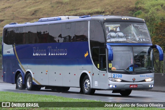 Edson Turismo 2700 na cidade de Aparecida, São Paulo, Brasil, por José Augusto de Souza Oliveira. ID da foto: 9387722.