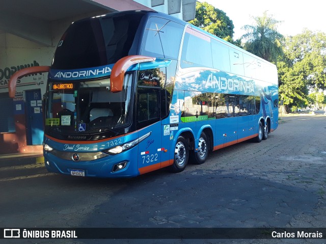 Empresa de Transportes Andorinha 7322 na cidade de Presidente Venceslau, São Paulo, Brasil, por Carlos Morais. ID da foto: 9391542.