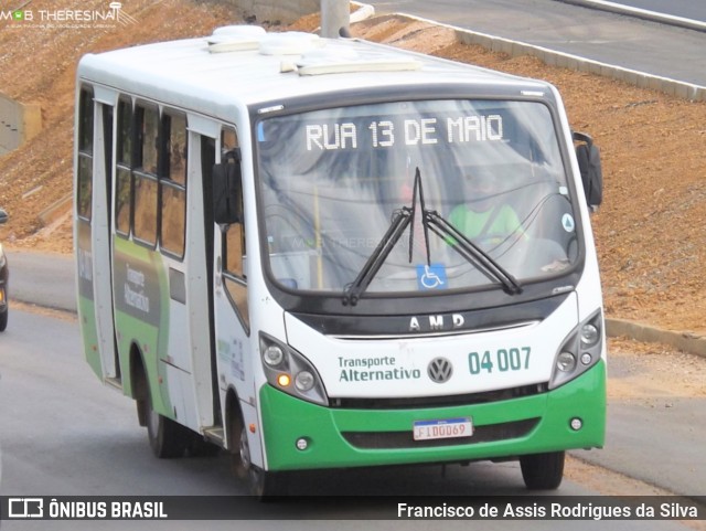 Transporte Alternativo de Teresina 04007 na cidade de Teresina, Piauí, Brasil, por Francisco de Assis Rodrigues da Silva. ID da foto: 9391577.