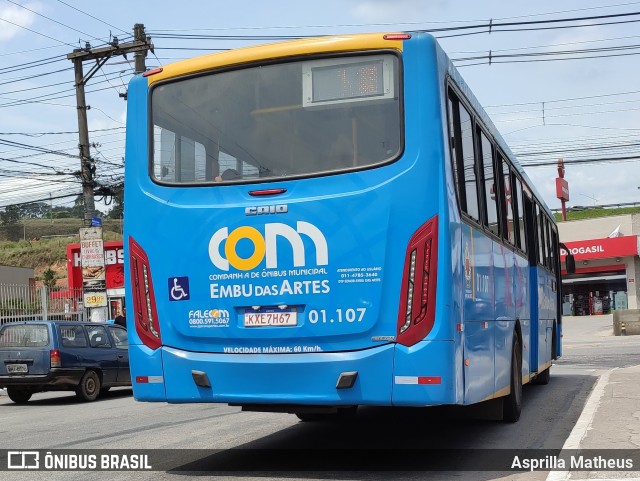 JTP Transportes - COM Embu das Artes 01.107 na cidade de Embu das Artes, São Paulo, Brasil, por Asprilla Matheus. Número da foto: #9391512.