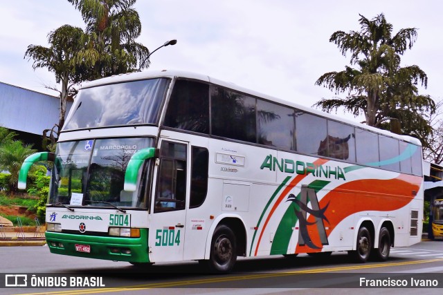 Empresa de Transportes Andorinha 5004 na cidade de Assis, São Paulo, Brasil, por Francisco Ivano. ID da foto: 9390870.