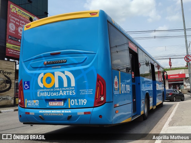 JTP Transportes - COM Embu das Artes 01.119 na cidade de Embu das Artes, São Paulo, Brasil, por Asprilla Matheus. ID da foto: 9391552.