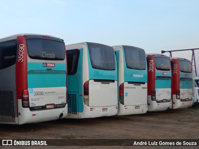 Empresa de Ônibus Nossa Senhora da Penha 35090 na cidade de Londrina, Paraná, Brasil, por André Luiz Gomes de Souza. ID da foto: 9391687.