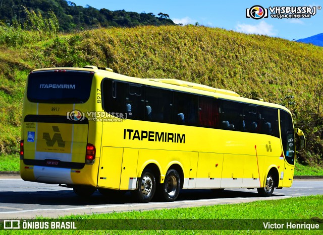 Viação Itapemirim 8917 na cidade de Petrópolis, Rio de Janeiro, Brasil, por Victor Henrique. Número da foto: #9391332.