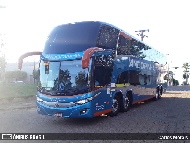 Empresa de Transportes Andorinha 7322 na cidade de Presidente Venceslau, São Paulo, Brasil, por Carlos Morais. Número da foto: #9391574.