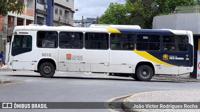 Viação Cidade do Aço 5010 na cidade de Volta Redonda, Rio de Janeiro, Brasil, por João Victor Rodrigues Rocha. ID da foto: 9392468.