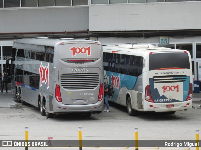 Auto Viação 1001 RJ 108.1143 na cidade de Rio de Janeiro, Rio de Janeiro, Brasil, por Rodrigo Miguel. ID da foto: 9392061.