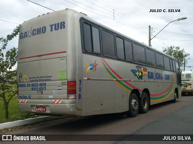 Gaúcho Tur Viagem e Turismo 710 na cidade de Esteio, Rio Grande do Sul, Brasil, por JULIO SILVA. Número da foto: #9395024.