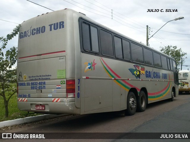 Gaúcho Tur Viagem e Turismo 710 na cidade de Esteio, Rio Grande do Sul, Brasil, por JULIO SILVA. ID da foto: 9395024.