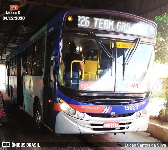 Viação Miracatiba 15.823 na cidade de São Paulo, São Paulo, Brasil, por Lucas Santos da Silva. ID da foto: 9392784.