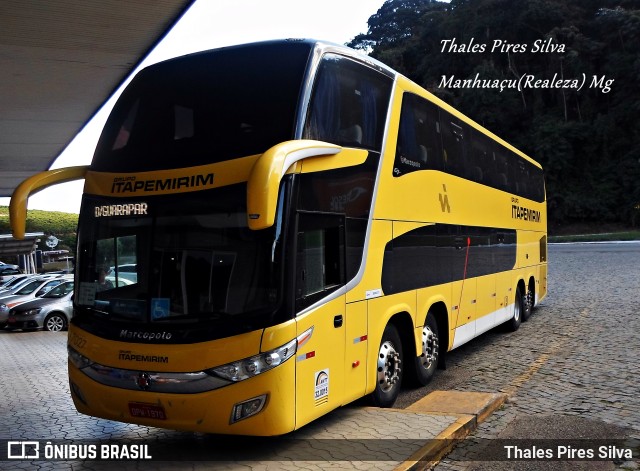 Viação Itapemirim 17027 na cidade de Manhuaçu, Minas Gerais, Brasil, por Thales Pires Silva. Número da foto: #9394280.