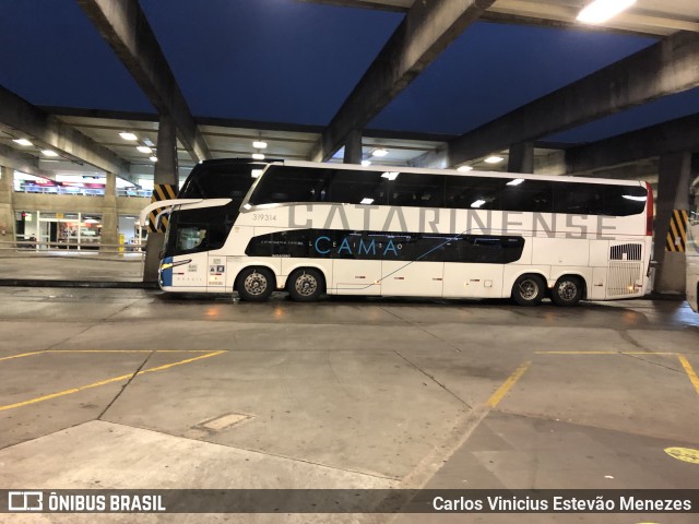 Auto Viação Catarinense 319314 na cidade de Curitiba, Paraná, Brasil, por Carlos Vinicius Estevão Menezes. Número da foto: #9394902.