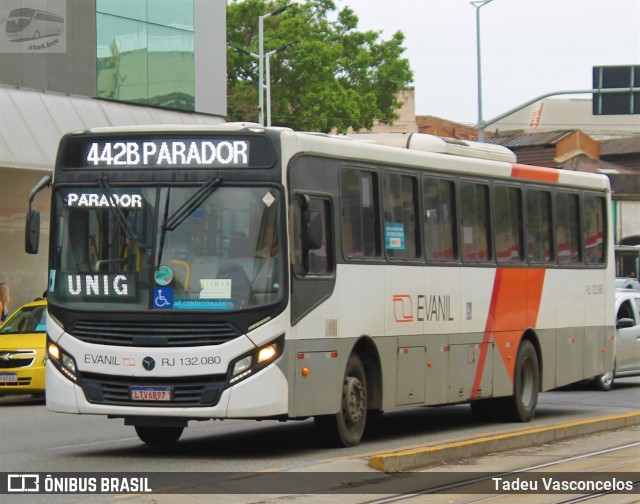 Evanil Transportes e Turismo RJ 132.080 na cidade de Rio de Janeiro, Rio de Janeiro, Brasil, por Tadeu Vasconcelos. Número da foto: #9393617.