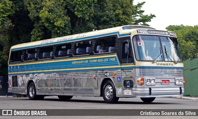 Viação Cometa 7455 na cidade de São Paulo, São Paulo, Brasil, por Cristiano Soares da Silva. ID da foto: 9394036.