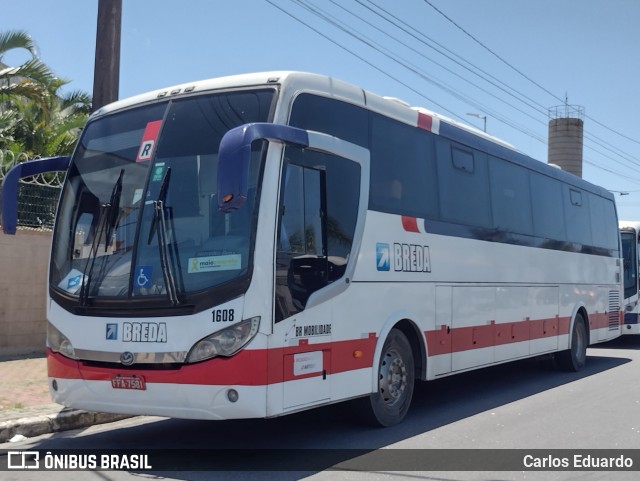 Breda Transportes e Serviços 1608 na cidade de Praia Grande, São Paulo, Brasil, por Carlos Eduardo. Número da foto: #9394005.