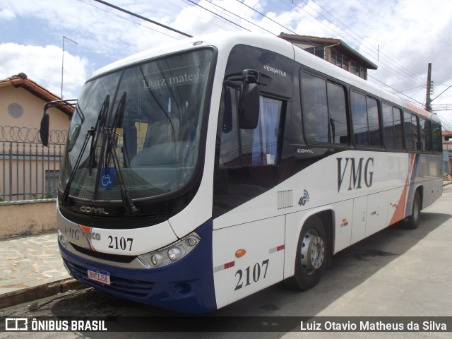 VMG - Viação Minas Gerais 2107 na cidade de Sete Lagoas, Minas Gerais, Brasil, por Luiz Otavio Matheus da Silva. Número da foto: #9397050.