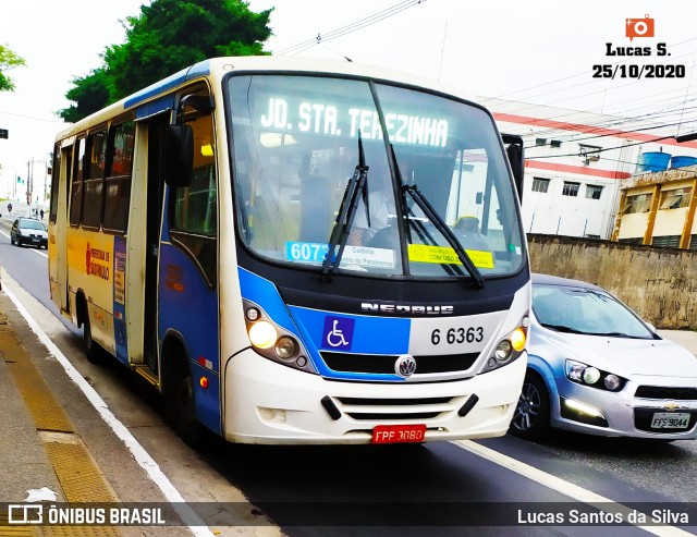 Transwolff Transportes e Turismo 6 6363 na cidade de São Paulo, São Paulo, Brasil, por Lucas Santos da Silva. Número da foto: #9397826.
