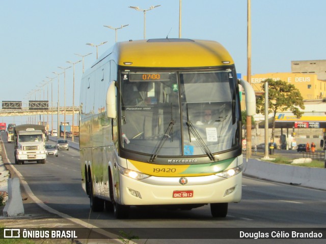 Empresa Gontijo de Transportes 19420 na cidade de Belo Horizonte, Minas Gerais, Brasil, por Douglas Célio Brandao. ID da foto: 9397362.