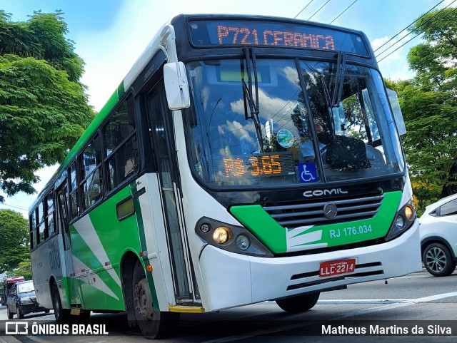 Viação Elite RJ 176.034 na cidade de Volta Redonda, Rio de Janeiro, Brasil, por Matheus Martins da Silva. Número da foto: #9396111.