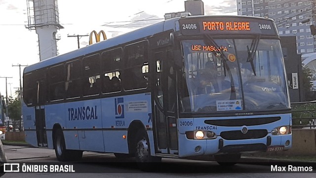 Transcal Sul Transportes Coletivos 24006 na cidade de Porto Alegre, Rio Grande do Sul, Brasil, por Max Ramos. ID da foto: 9396017.