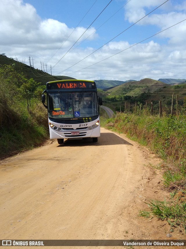 Expresso Glória 2117 na cidade de Valença, Rio de Janeiro, Brasil, por Vanderson de Oliveira Duque. ID da foto: 9395738.