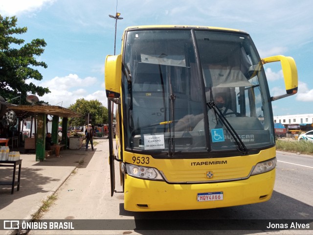 Viação Itapemirim 9533 na cidade de Goiana, Pernambuco, Brasil, por Jonas Alves. ID da foto: 9396075.