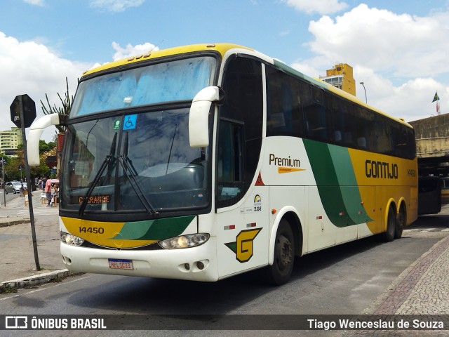 Empresa Gontijo de Transportes 14450 na cidade de Belo Horizonte, Minas Gerais, Brasil, por Tiago Wenceslau de Souza. ID da foto: 9397345.