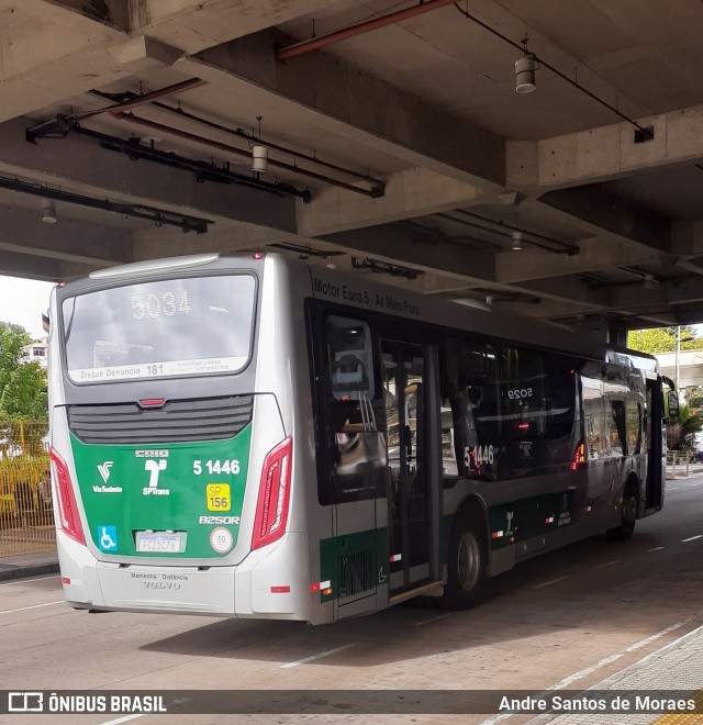 Via Sudeste Transportes S.A. 5 1446 na cidade de São Paulo, São Paulo, Brasil, por Andre Santos de Moraes. Número da foto: #9397543.