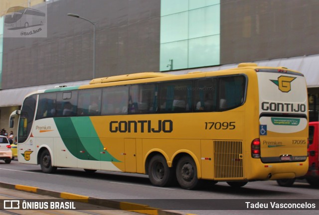 Empresa Gontijo de Transportes 17095 na cidade de Rio de Janeiro, Rio de Janeiro, Brasil, por Tadeu Vasconcelos. ID da foto: 9395593.