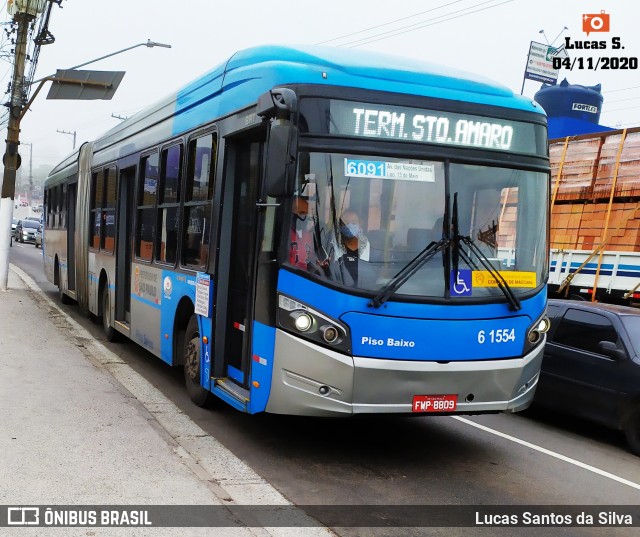 Viação Grajaú S.A. 6 1554 na cidade de São Paulo, São Paulo, Brasil, por Lucas Santos da Silva. Número da foto: #9397805.