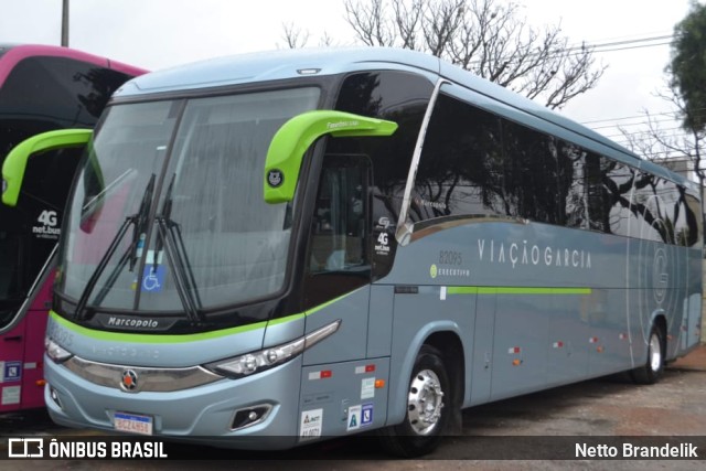 Viação Garcia 82095 na cidade de Curitiba, Paraná, Brasil, por Netto Brandelik. ID da foto: 9396425.