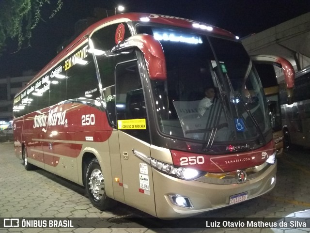 Santa Maria Fretamento e Turismo > Transportes Santa Maria(SP) 250 na cidade de Belo Horizonte, Minas Gerais, Brasil, por Luiz Otavio Matheus da Silva. Número da foto: #9398039.