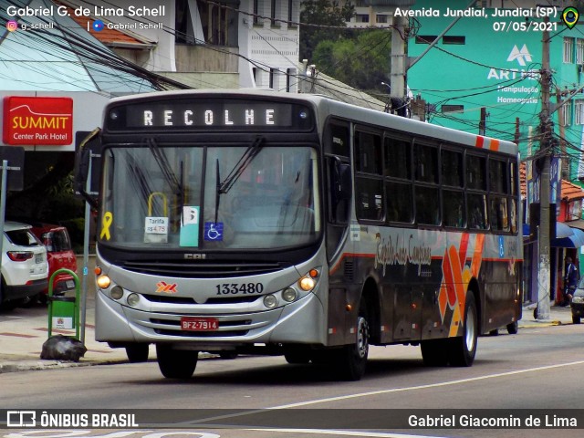 Rápido Campinas 133480 na cidade de Jundiaí, São Paulo, Brasil, por Gabriel Giacomin de Lima. ID da foto: 9401089.