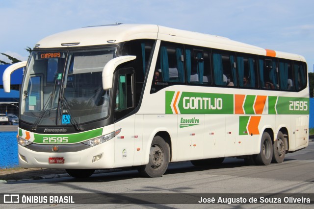 Empresa Gontijo de Transportes 21595 na cidade de São Paulo, São Paulo, Brasil, por José Augusto de Souza Oliveira. ID da foto: 9398929.