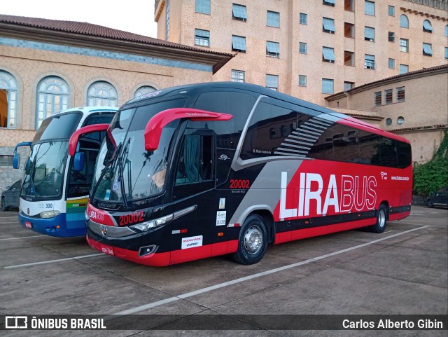 Lirabus 20002 na cidade de Araxá, Minas Gerais, Brasil, por Carlos Alberto Gibin. ID da foto: 9400668.